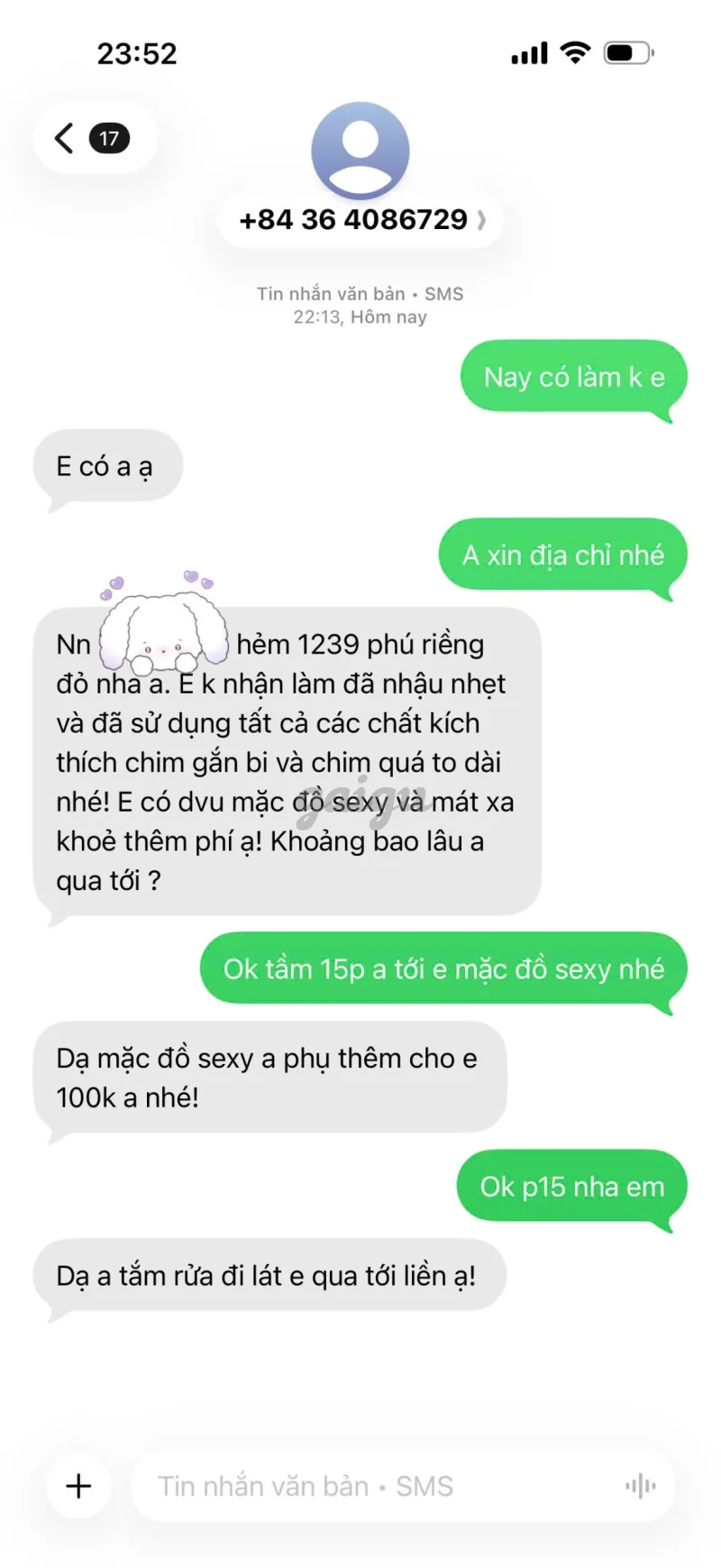 Ảnh đánh giá gái gọi