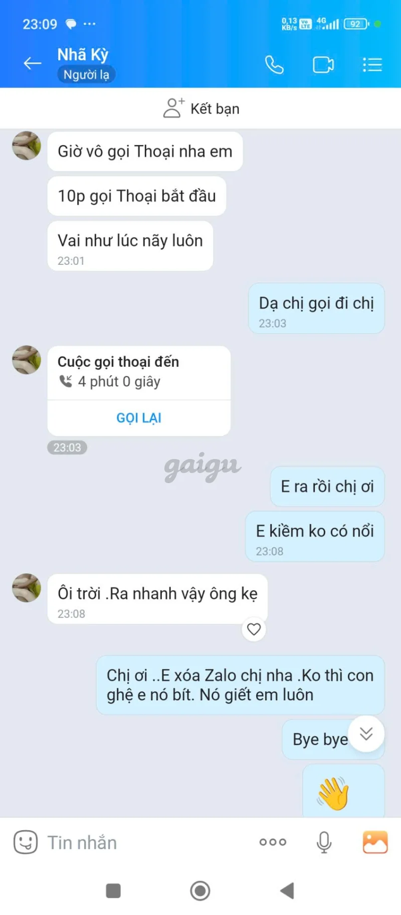 Ảnh đánh giá gái gọi