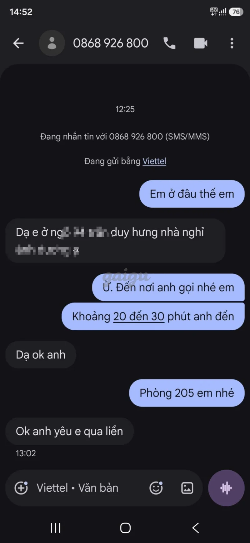 Ảnh đánh giá gái gọi